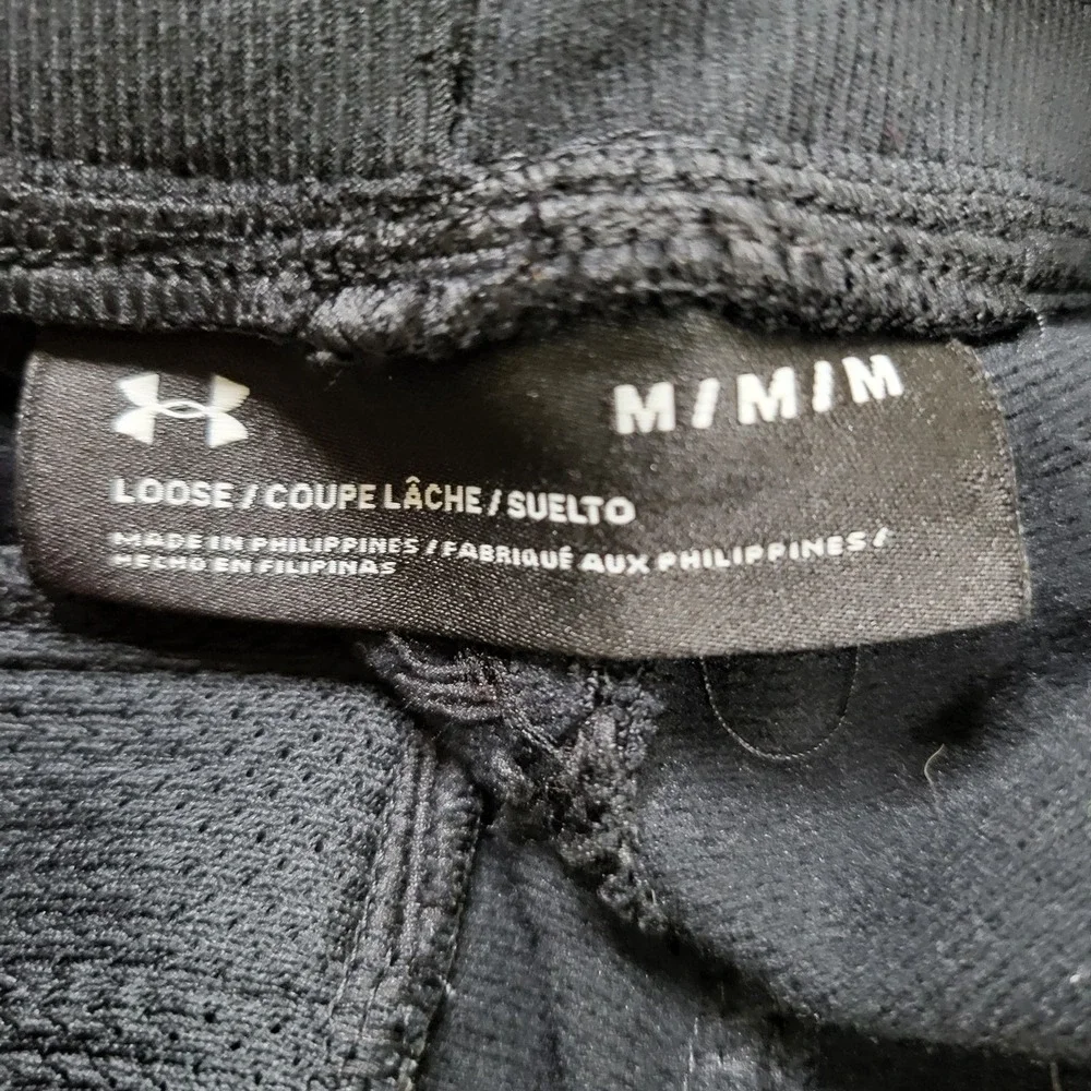 Under Armour Men Activewear Pants M Black Sweatpants Gorpcore Logo‎ Zipper 29